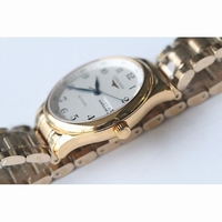 Longines Masters Collection DayDate YG White Dial Leather JF