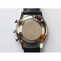 Portuguese IW371491 1:1 Best Edition SS Blue dial Black Leather Strap A79350 ZF V3 Slim Movement