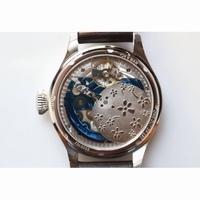 Big Pilot Real PR IW502703 SS 1:1 Best Edition Blue Dial Black Calfskin Strap A52850 YLF 