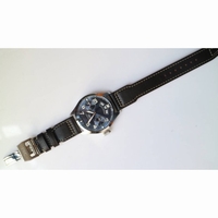 Big Pilot Real PR IW502703 SS 1:1 Best Edition Blue Dial Black Calfskin Strap A52850 YLF 