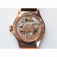 Big Pilot Real PR IW502706 RG 1:1 Best Edition Brown Dial Black Calfskin Strap A52850  YLF