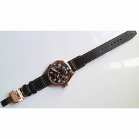 Big Pilot Real PR IW502706 RG 1:1 Best Edition Brown Dial Black Calfskin Strap A52850  YLF