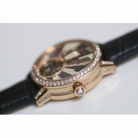 Master Tourbillon RG Diamonds Brown Leather Strap