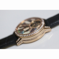 Master Tourbillon RG Diamonds Brown Leather Strap