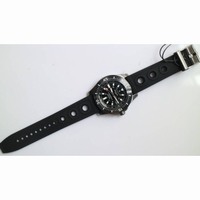 SuperOcean 44mm Special Ceramic 1:1 Real Helium valve Black Dial DLC Rubber Strap GF A2824