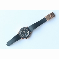 Rolex 2015 YachtMaster Ceramic Bezel RG Black Rubber JF A2836 Free XS Rubber Strap