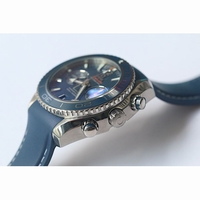 Omega Planet Ocean Chrono 45mm Titanium Blue Rubber BP A9300 V2