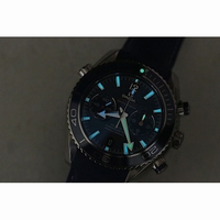 Omega Planet Ocean Chrono 45mm Titanium Blue Rubber BP A9300 V2