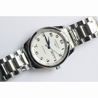Master Collection SS 1:1 Best Edition white dial on black leather strap A2836 KW