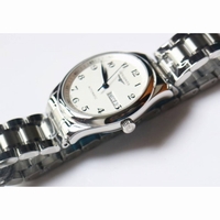 Master Collection SS 1:1 Best Edition white dial on black leather strap A2836 KW