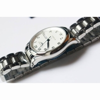Master Collection SS 1:1 Best Edition white dial on black leather strap A2836 KW