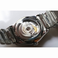 Master Collection SS 1:1 Best Edition white dial on black leather strap A2836 KW