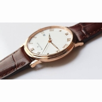 Villeret 6651 RG 1:1 Best Edition White Dial Brown Leather Strap A1151 ZF 