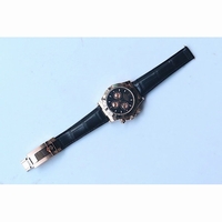 Rolex Daytona 116515LN 18K RG Wrapped Case Stick Makers Black Dial Black Leather BP A4130
