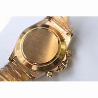 Daytona 116508 Full 18K Gold Wrapped Case Green & Black Dial Bracelet BP A4130