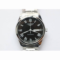 Master Collection SS 1:1 Best Edition Black dial Roman Num Bracelet A2836 KW 