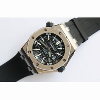 Royal Oak Offshore Diver 15703 V10 1:1 Best Edition Black Dial on Rubber Strap JF A2824