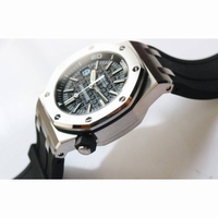 Royal Oak Offshore Diver 15703 V10 1:1 Best Edition Black Dial on Rubber Strap JF A2824