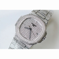 Nautilus Jumbo 5711 Full Diamonds Bracelet Miyota 9015