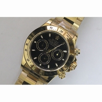 Daytona 116508 Full 18K Gold Wrapped Case Green & Black Dial Bracelet BP A4130