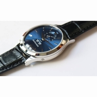 Complication GMT Moonphase 5396G SS Blue Dial Leather Strap MY9015