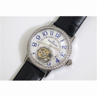 Master Tourbillon Ladies MOP Dial Diamonds Bezel Leather