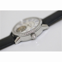 Master Tourbillon Ladies MOP Dial Diamonds Bezel Leather