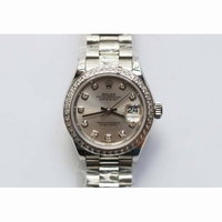 DateJust 28mm SS Best Edition White & Silver Dial Diamonds Bezel SS Bracelet ETA2671 BP 