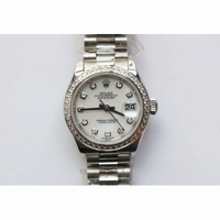 DateJust 28mm SS Best Edition White & Silver Dial Diamonds Bezel SS Bracelet ETA2671 BP 