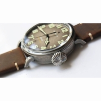 Pilot Type 20 Extra Aged SS Case 1:1 Best Edition Gray Dial Asso Strap A7750 V6F