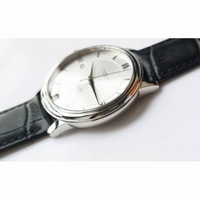 De Ville SS V2 1:1 Best Edition Black&Silver Dial Black Leather Miyota 9015 MKF