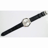 De Ville SS V2 1:1 Best Edition Black&Silver Dial Black Leather Miyota 9015 MKF