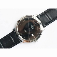 De Ville SS V2 1:1 Best Edition Black&Silver Dial Black Leather Miyota 9015 MKF