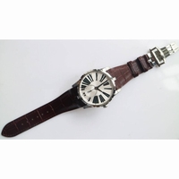 Excalibur Dbex0535 SS 1:1 Best Edition White&Blue Dial Leather Strap Asian RD830 RDF