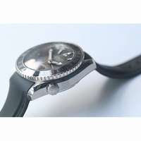 Omega Seamaster Planet Ocean GMT 600M Silver & Orange Number Black Dial Rubber BP A8605