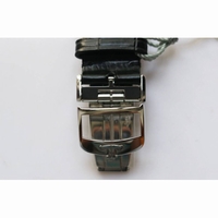 Master Ultra Thin Moon SS 1:1 Best Edition Black Dial Leather Strap A925 ZF