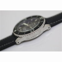 Fifty Fathoms Chronograph Black Leather Quartz