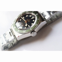 Heritage 2016 Black Bay Shield 1:1 Best Edition Green Bezel SS Bracelet A2824 ZF 