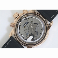 Fifty Fathoms Chronograph RG Black Leather Quartz