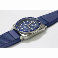 BR 03-92 Diver SS 1:1 Best Edition Blue Dial  Rubber Strap MIYOTA 9015Free tool and Nylon Strap