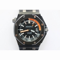 Royal Oak Offshore Diver Real Ceramic 15707 1:1 Best Edition on Rubber Strap A3120 XF V3