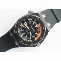 Royal Oak Offshore Diver Real Ceramic 15707 1:1 Best Edition on Rubber Strap A3120 XF V3