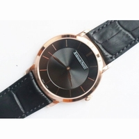 Jules Audemars Extra-Thin RG Leather Strap Black Dial Miyota 9015 