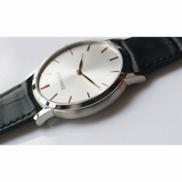 Jules Audemars Extra-Thin SS Leather Strap Silver Dial Miyota 9015