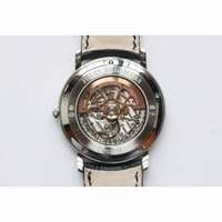 Jules Audemars Extra-Thin SS Leather Strap Silver Dial Miyota 9015