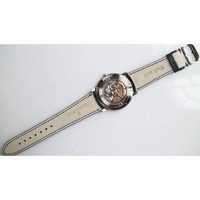 Jules Audemars Extra-Thin SS Leather Strap Silver Dial Miyota 9015
