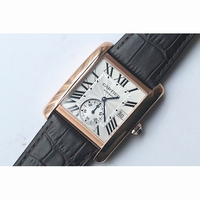 Tank MC RG White Textured Dial Leather JF A23J