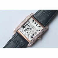 Tank MC RG White Textured Dial Leather JF A23J