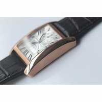 Tank MC RG White Textured Dial Leather JF A23J
