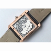 Tank MC RG White Textured Dial Leather JF A23J